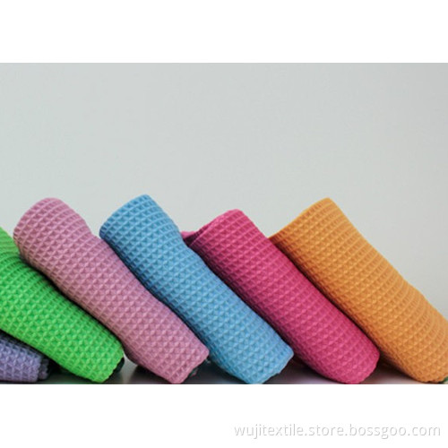 SGS Microfiber Waffle Kitchen Cloth Car Cleaning Towel (WJ-CW1204)